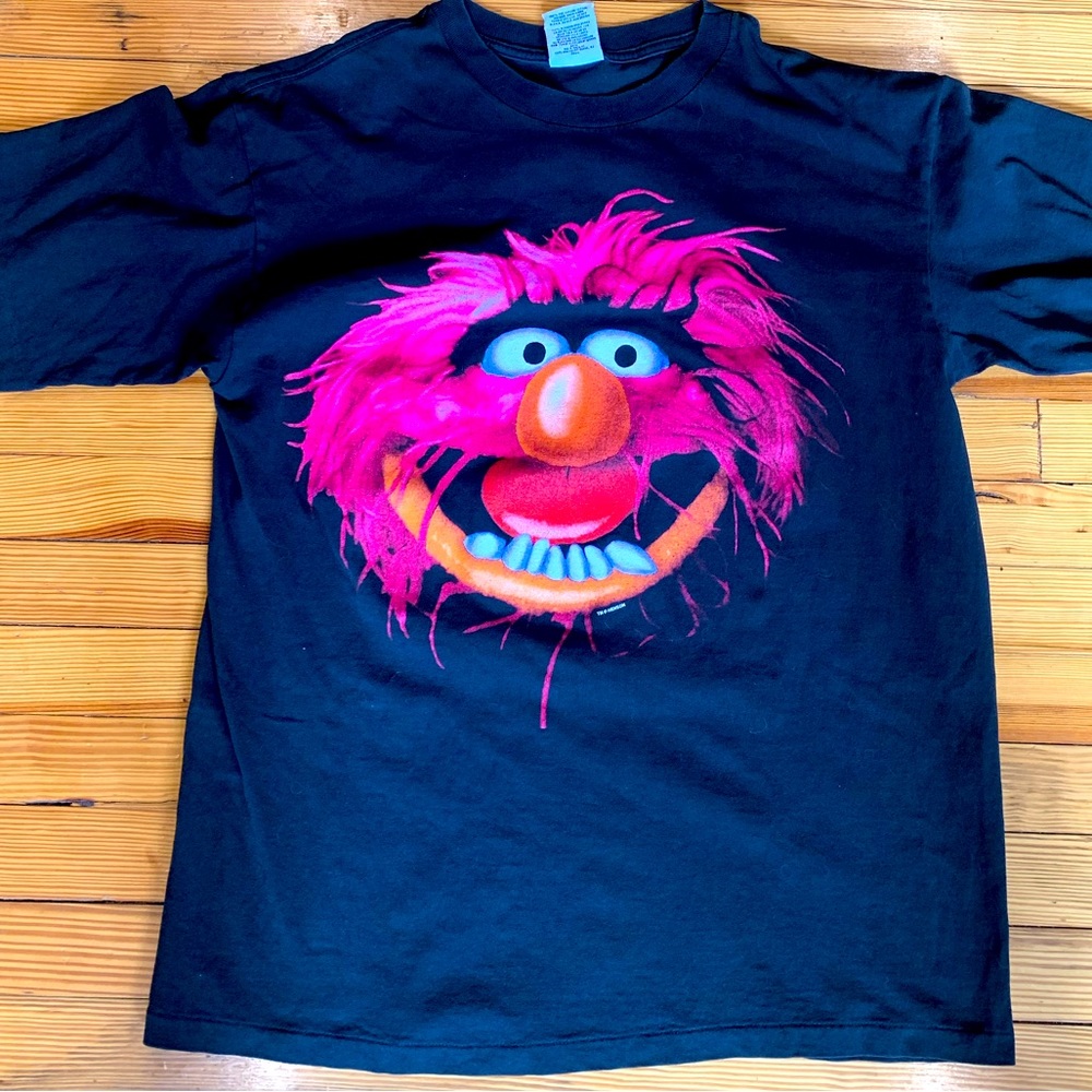 Vintage 90s Muppets Animal Big Face single stitch